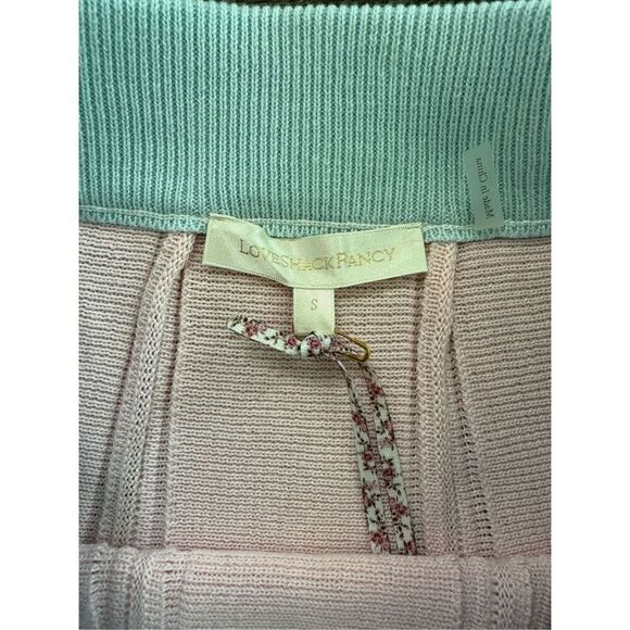 NWT LoveShackFancy Pink & Blue Roz Knit Mini Skirt Size Small $275 MSRP - Picture 6 of 7